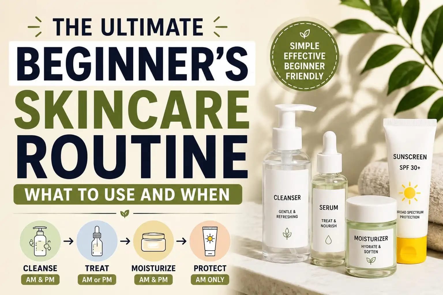 The Ultimate Beginner’s Skincare Routine: What to Use and When